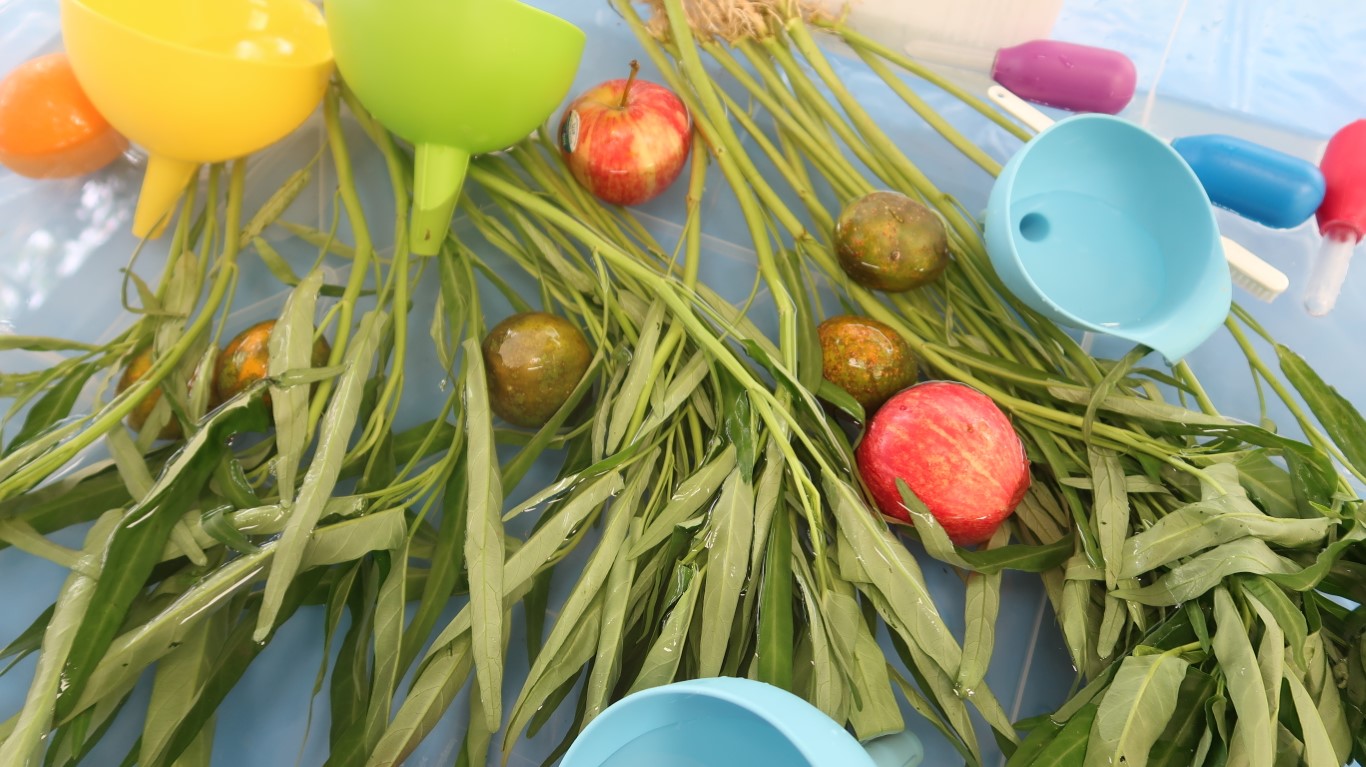  Sensory Play: Vegetables and Fruits 