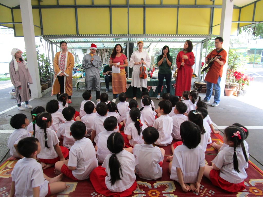  นิทรรศการเรียนรู้วัฒนธรรมศาสนาต่างๆในประเทศไทย  ชั้นอนุบาลปีที่ 3 