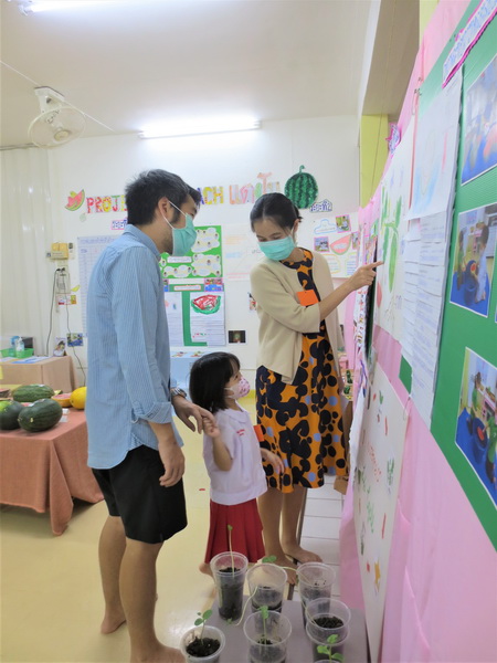  Parents visit the exhibition 